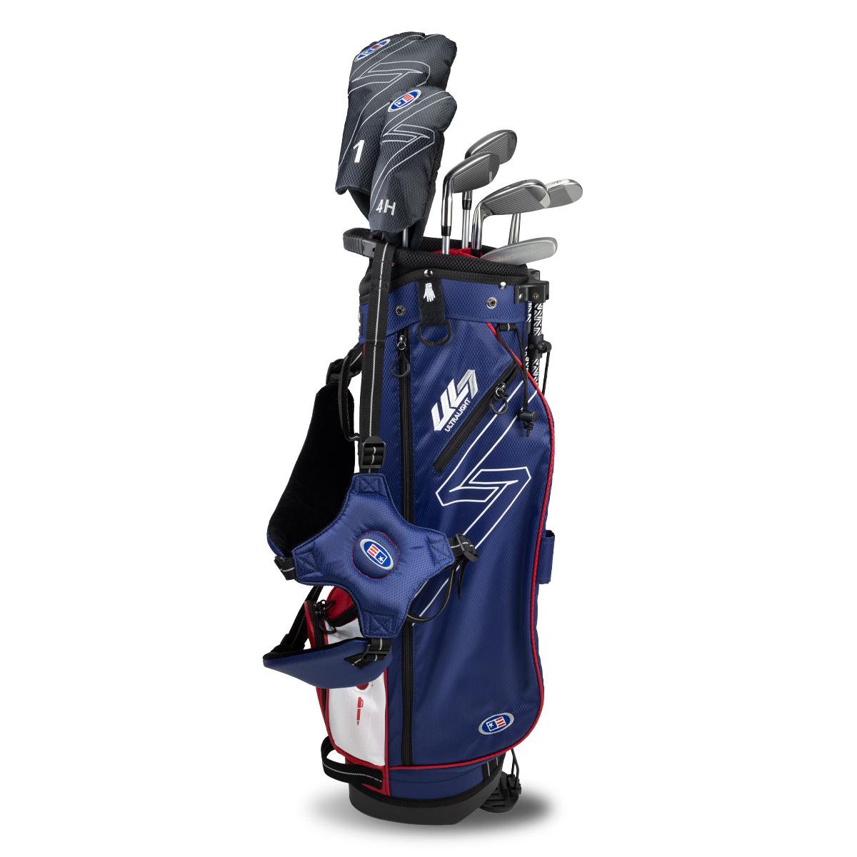Right Hand UL7-57 7 Club Stand Set, Navy/Red | U.S. Kids Golf